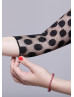 Black Taffeta Polka Dot Lace Mother Of The Bride Dress 